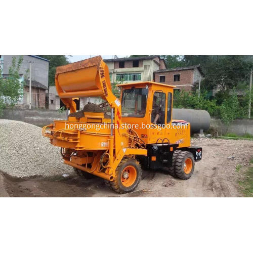 Off-road Wheeled Self-loading Fresh Concrete Mixer